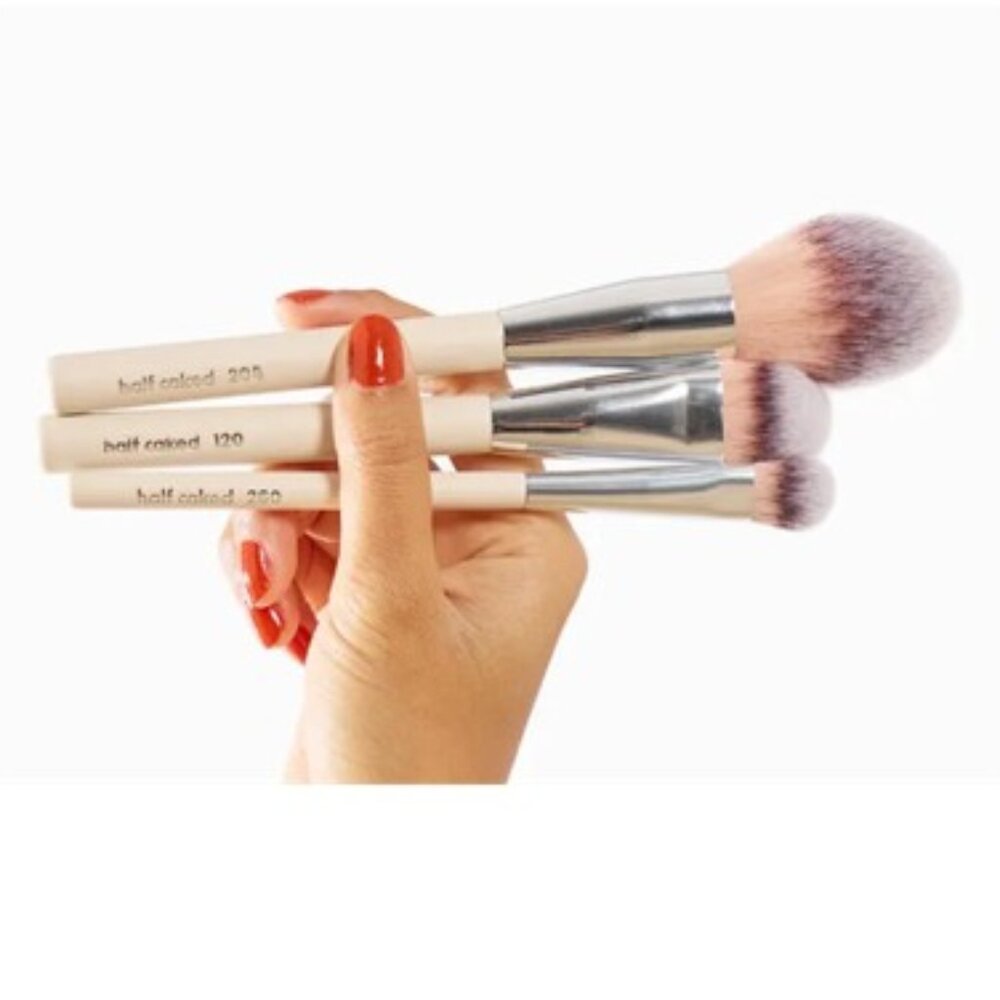 HALF CAKED The Essentials Face Collection 3-Pc Brush Set (BRAND-NEW IN PACKAGE)